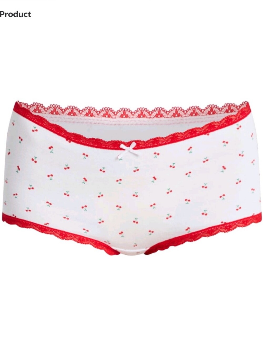 No Boundaries Red, White & Light Pink Lace Boyshort 4-Pack - Picture 5 of 8